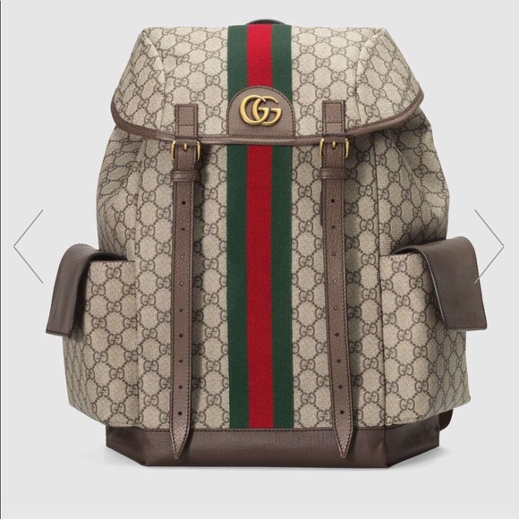 Gucci Other - 100% auth Gucci Ophidia GG medium backpack NWT